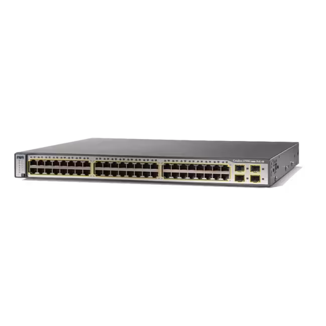 سوئیچ شبکه سیسکو مدل Cisco WS-C3750G-48PS-S | شبکه ارغوان 021-41902