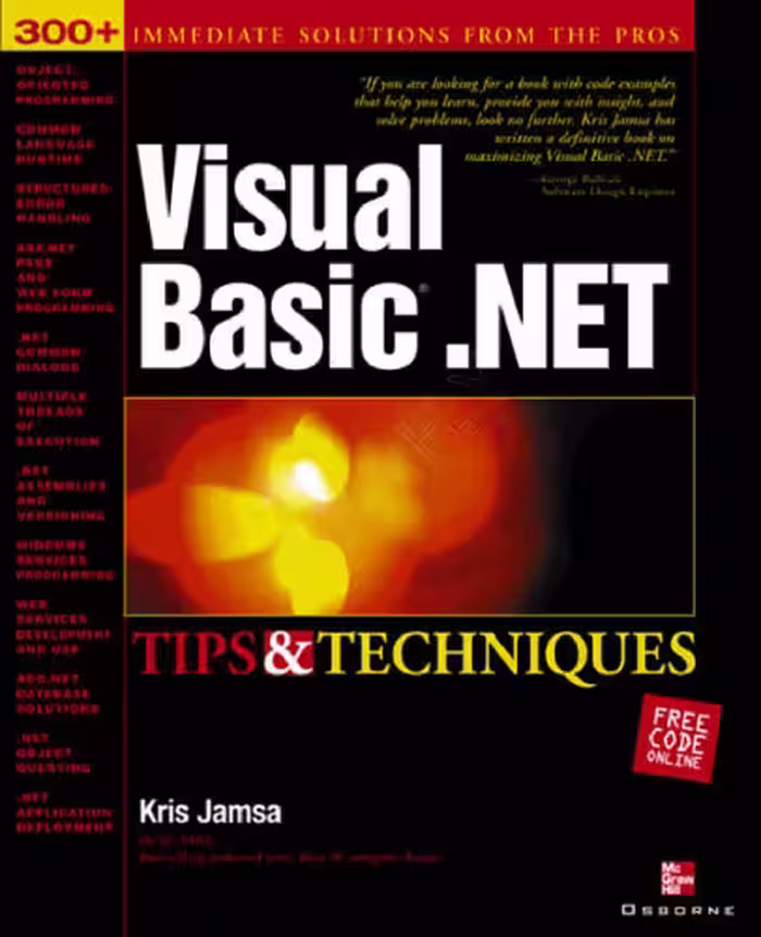 خرید و دانلود نسخه کامل کتاب Visual Basic .Net Tips and Techniques