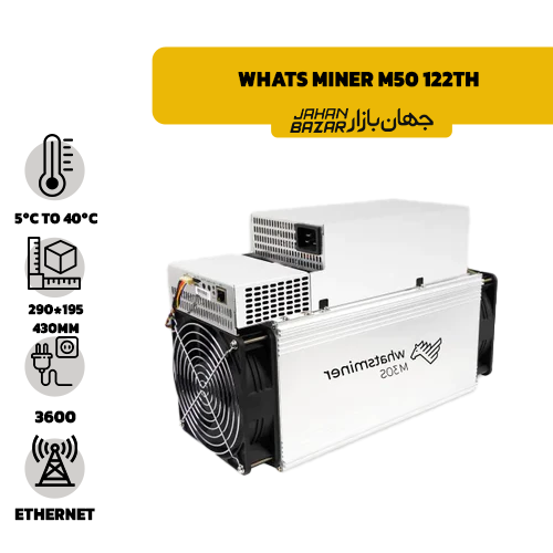 ماینر واتس ماینر Whats Miner M50 122Th