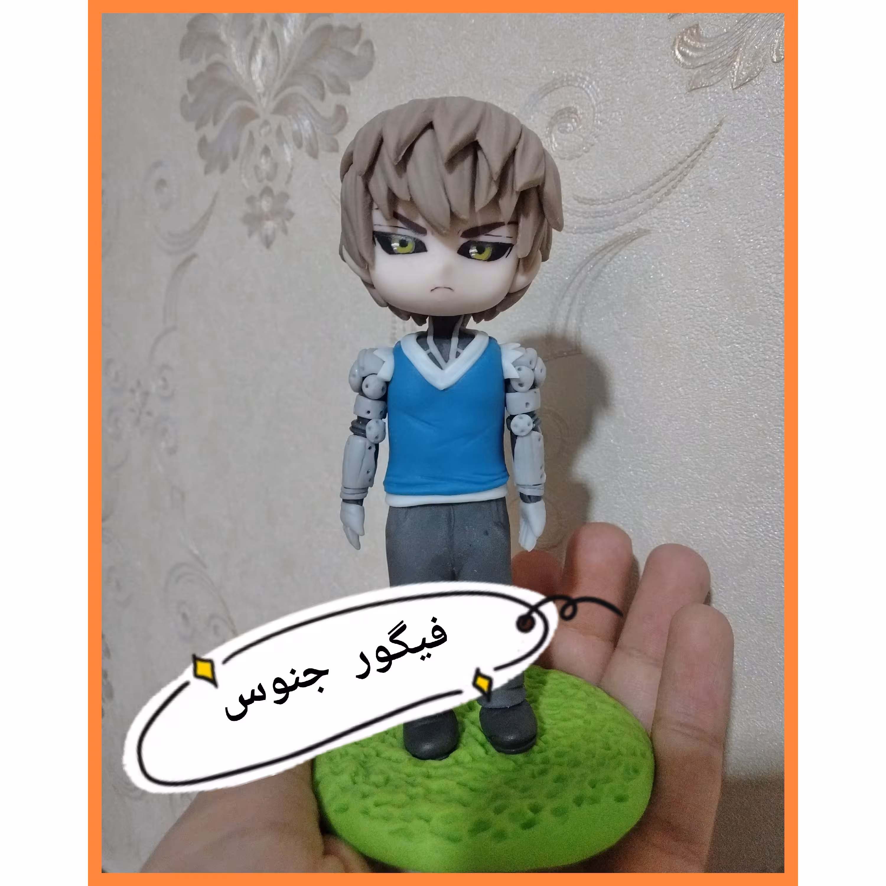 فیگور جنوس از مرد تک مشتی anime one punch man 