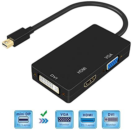 تبدیل Mini DisplayPort به VGA/DVI-I/HDMIMini DisplayPort to HDMI/VGA/DVI-I Conversion