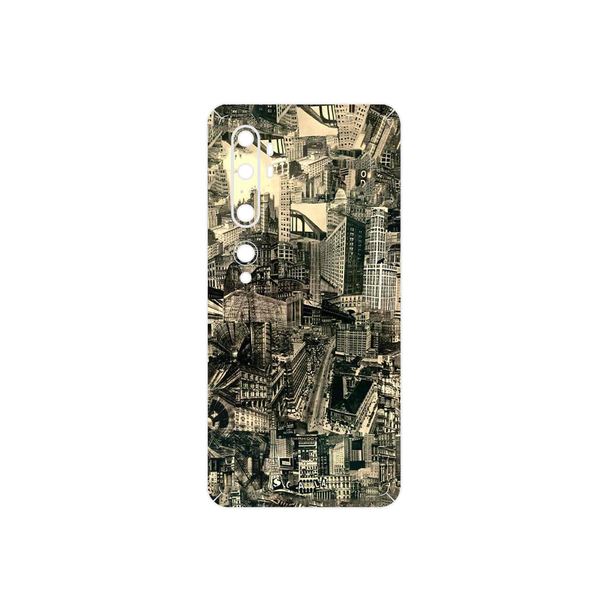 برچسب پوششی ماهوت مدل Collage of Skyscraper مناسب برای گوشی موبایل شیائومی Mi Note 10