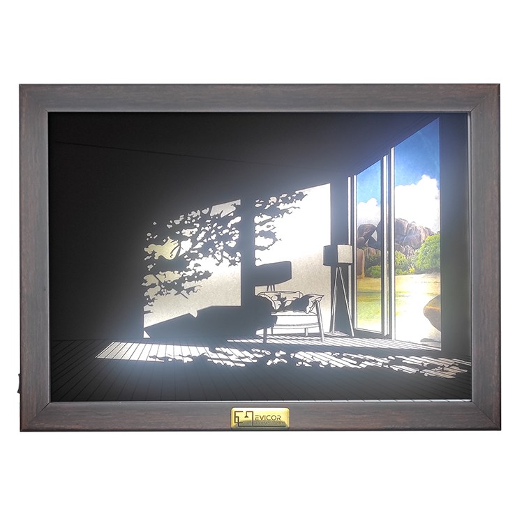 تابلو جادویی-قاب عکس بک لایت-قاب ال ای دی دوحالته-کد MF014