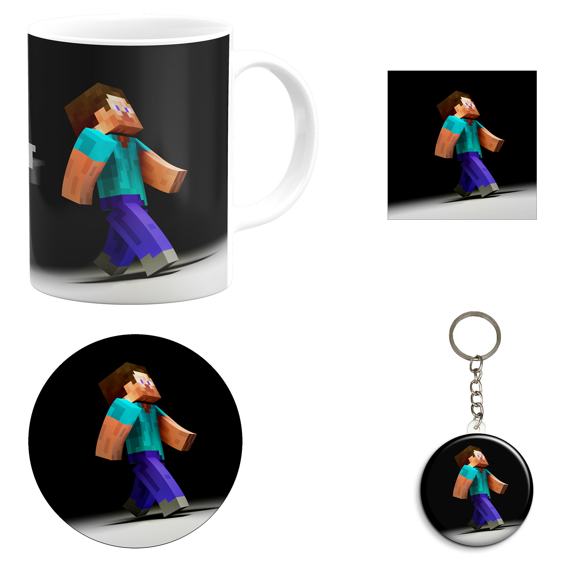 ست هدیه ماگ مدل ماینکرافت طرح Minecraft کد M1.2