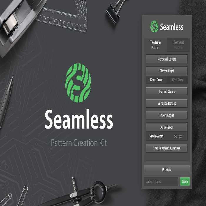 دانلود Seamless – Pattern Creation Kit – افزونه ساختن پترن فتوشاپ