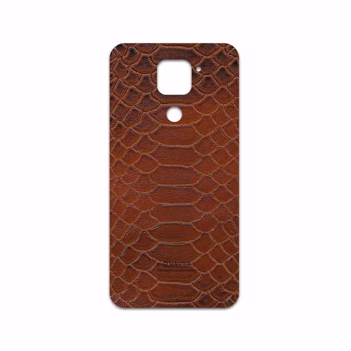 برچسب پوششی ماهوت مدل Brown-Snake-Leather مناسب برای گوشی موبایل شیائومی Redmi 10X