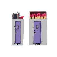 فندک مدل فرندز کد 1232 به همراه کبریت