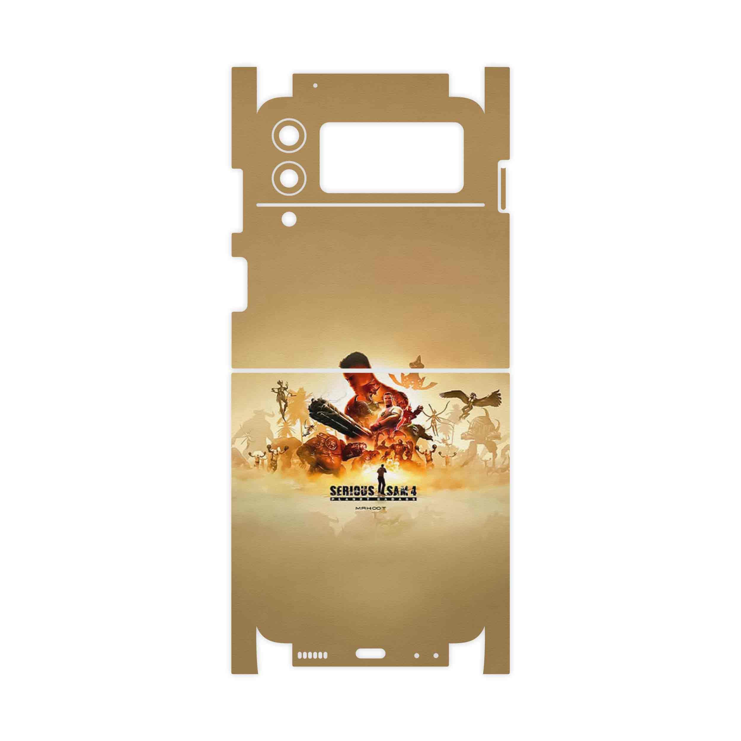 برچسب پوششی ماهوت مدل Serious Sam Game Series-FullSkin مناسب برای گوشی موبایل سامسونگ Galaxy Z Flip3 5G