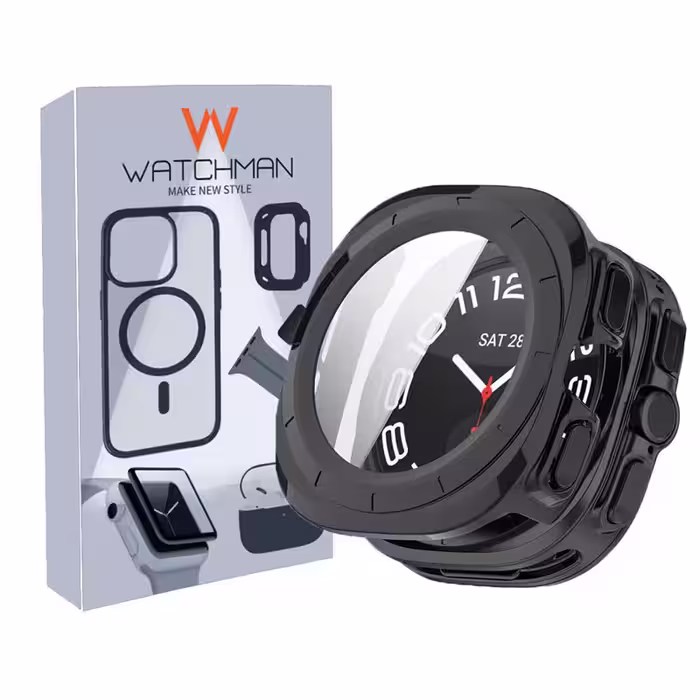 کاور واچ من مدل Ultra Cover مناسب برای ساعت هوشمند سامسونگ Galaxy Watch 7 Ultra 47 mm به همراه محافظ صفحه نمایش | کالا برتری