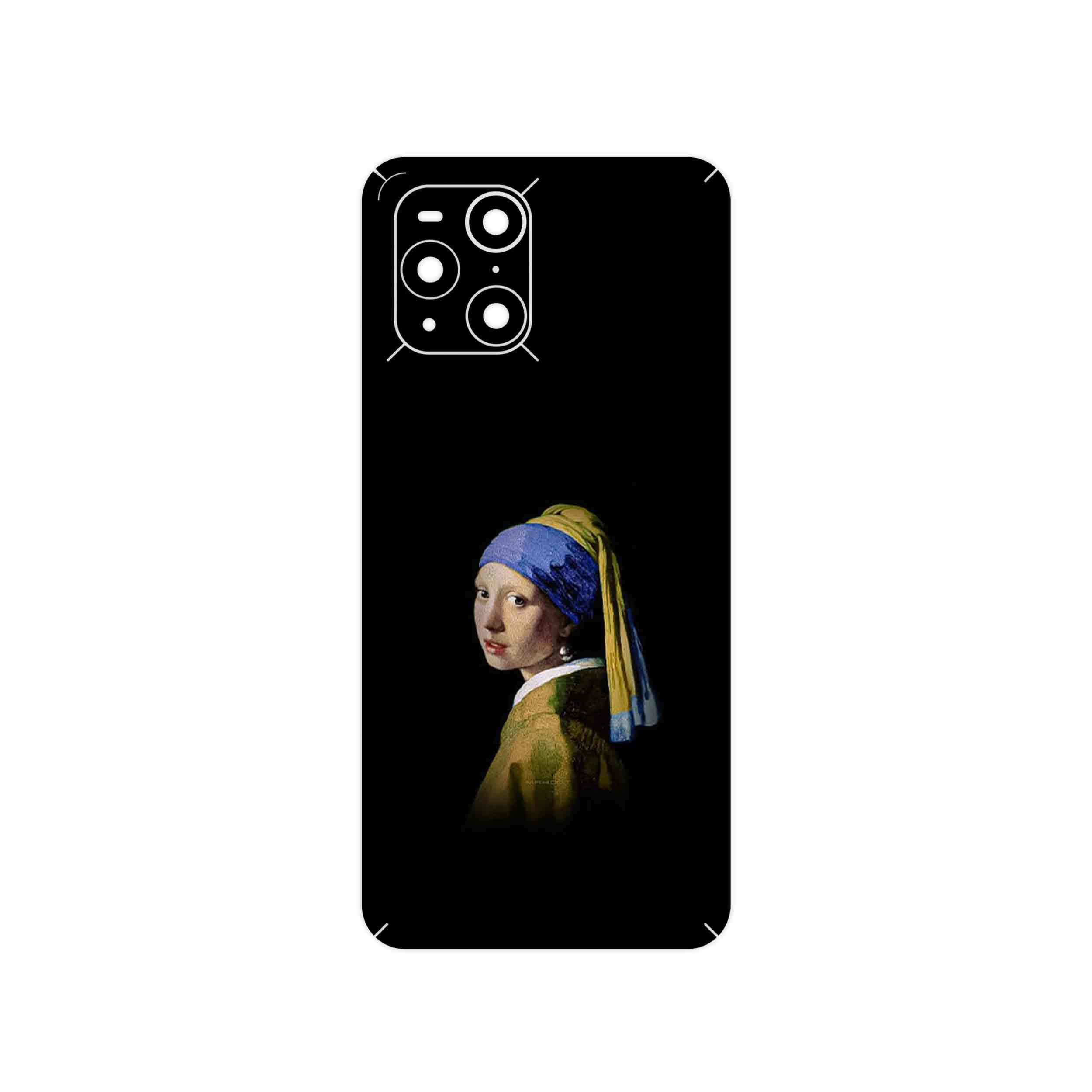 برچسب پوششی ماهوت مدل Girl with a Pearl Earring of Vermeer مناسب برای گوشی موبایل اپو Find X3 Pro