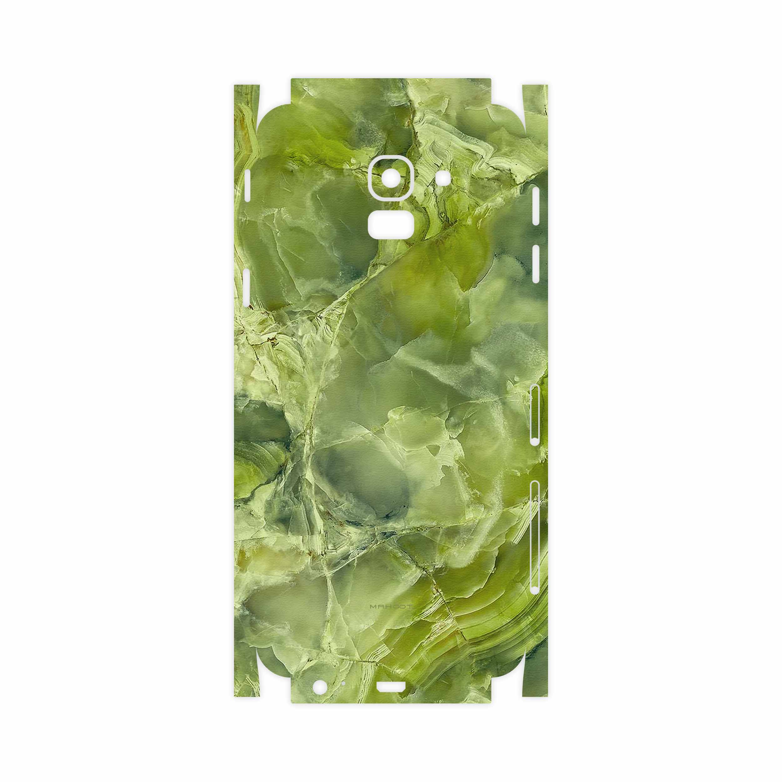 برچسب پوششی ماهوت مدل Green Crystal Marble-FullSkin مناسب برای گوشی موبایل سامسونگ Galaxy J6