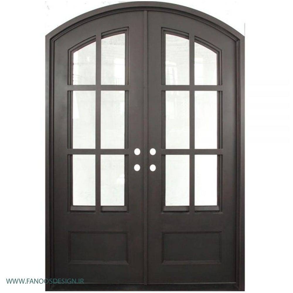 درب مدرن فرفروژه فلزی لابی کد 2131