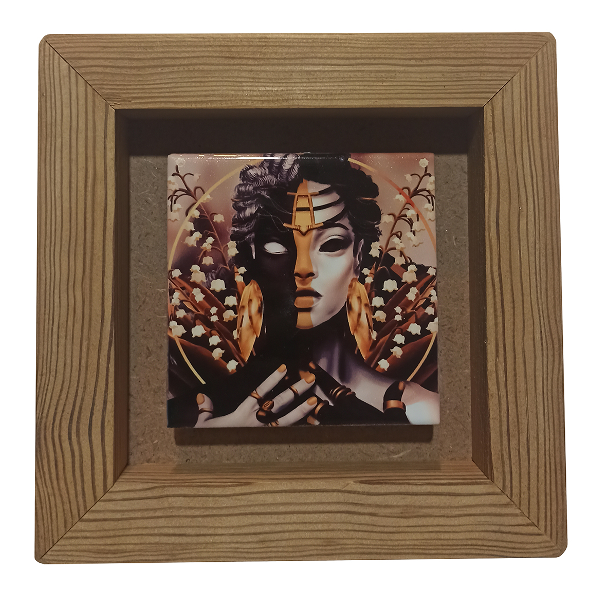 تابلو کاشی مدل والی زن محلی m245