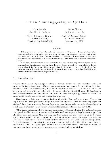 خرید و دانلود نسخه کامل کتاب Collusion-Secure Fingerprinting for Digital Data