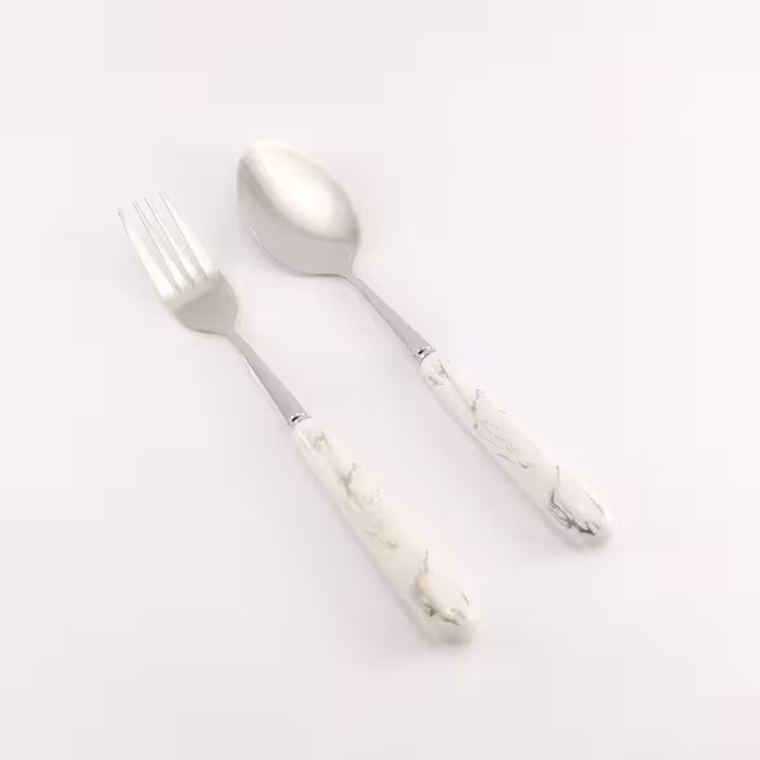 ست قاشق و چنگال 12 پارچه مدل ماربل کد 59