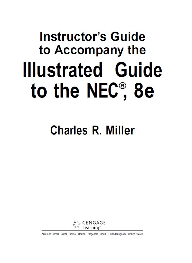 خرید و دانلود نسخه کامل کتاب [Solution Manual] Illustrated Guide to the National Electrical Code (8th Edition) - PDF