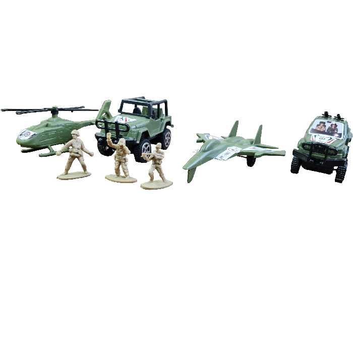 اسباب بازی جنگی مدل پادگان مجموعه 7 عددی