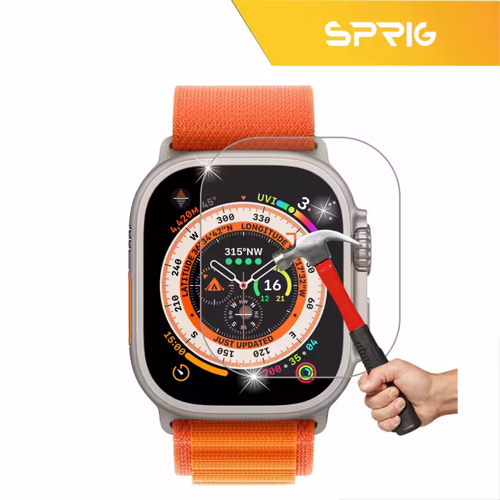 محافظ صفحه نمایش شیشه ای اسپریگ مدل SH-SPG مناسب برای ساعت هوشمند الترا HW8 ULTRA MAX مجموعه دو عددی