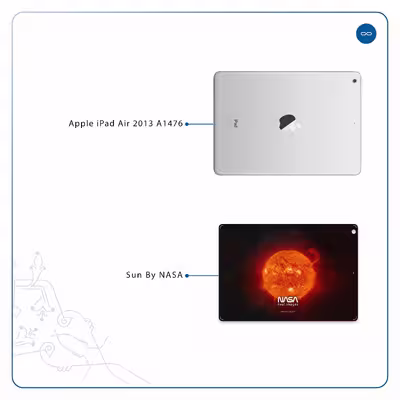 برچسب پوششی ماهوت مدل Sun-By-NASA مناسب برای تبلت اپل iPad Air 2013 A1476