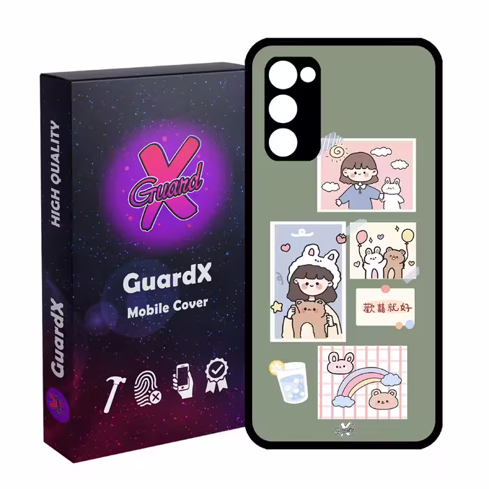 کاور گارد ایکس طرح Girl مدل Glass10514 مناسب برای گوشی موبایل سامسونگ Galaxy S20 FE