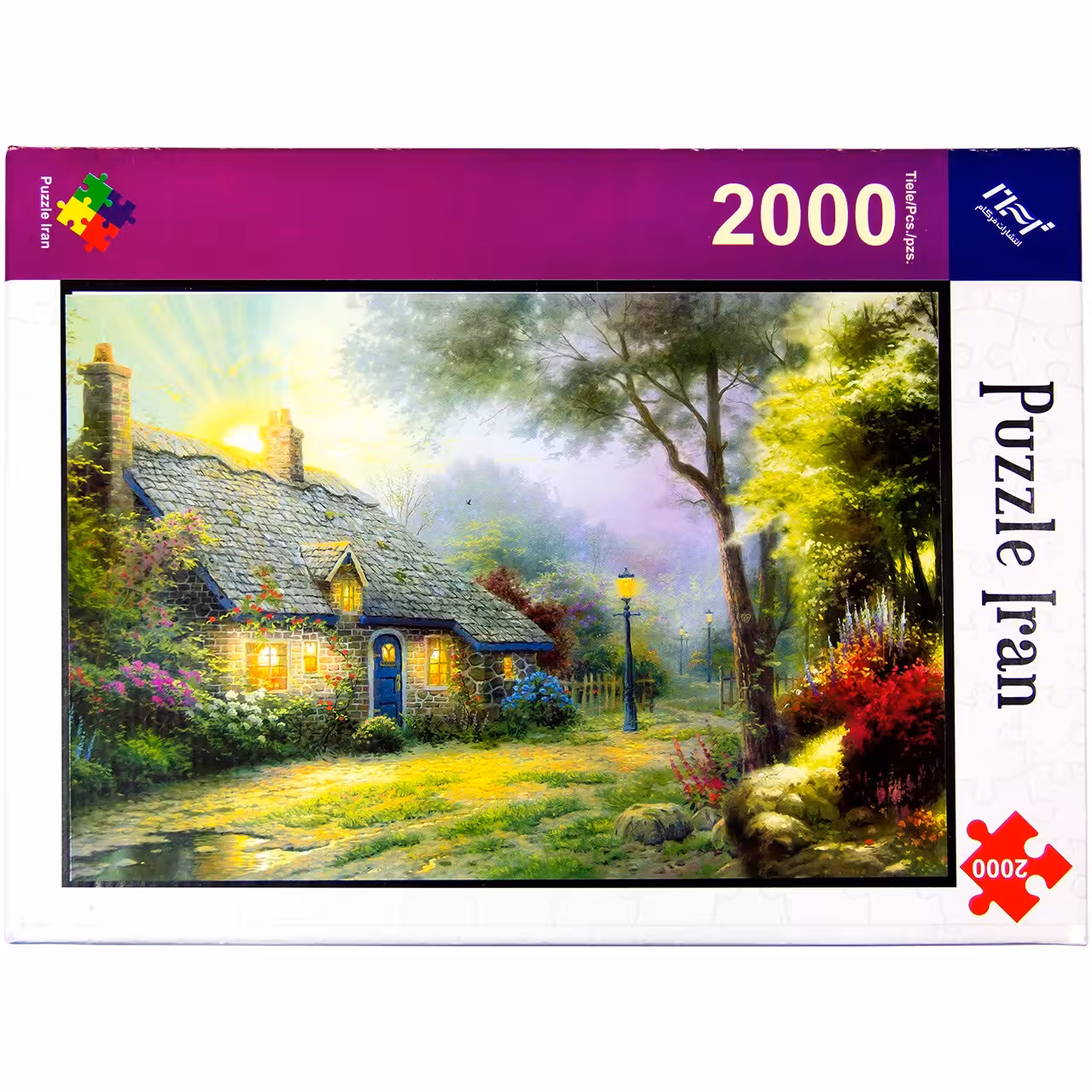 پازل 2000 تکه پازل ایران مدل Moonlight Cottage