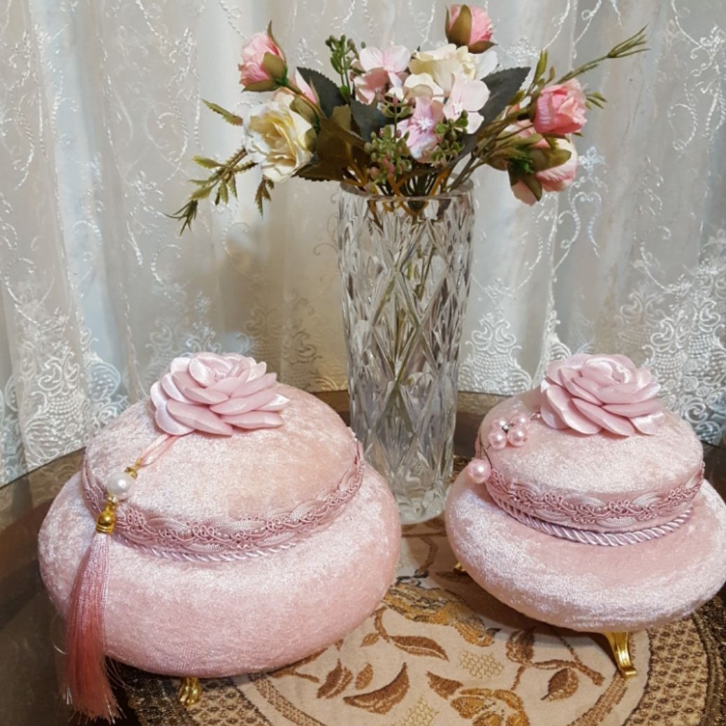 جا جواهرات با روکش مخمل و تزیینات