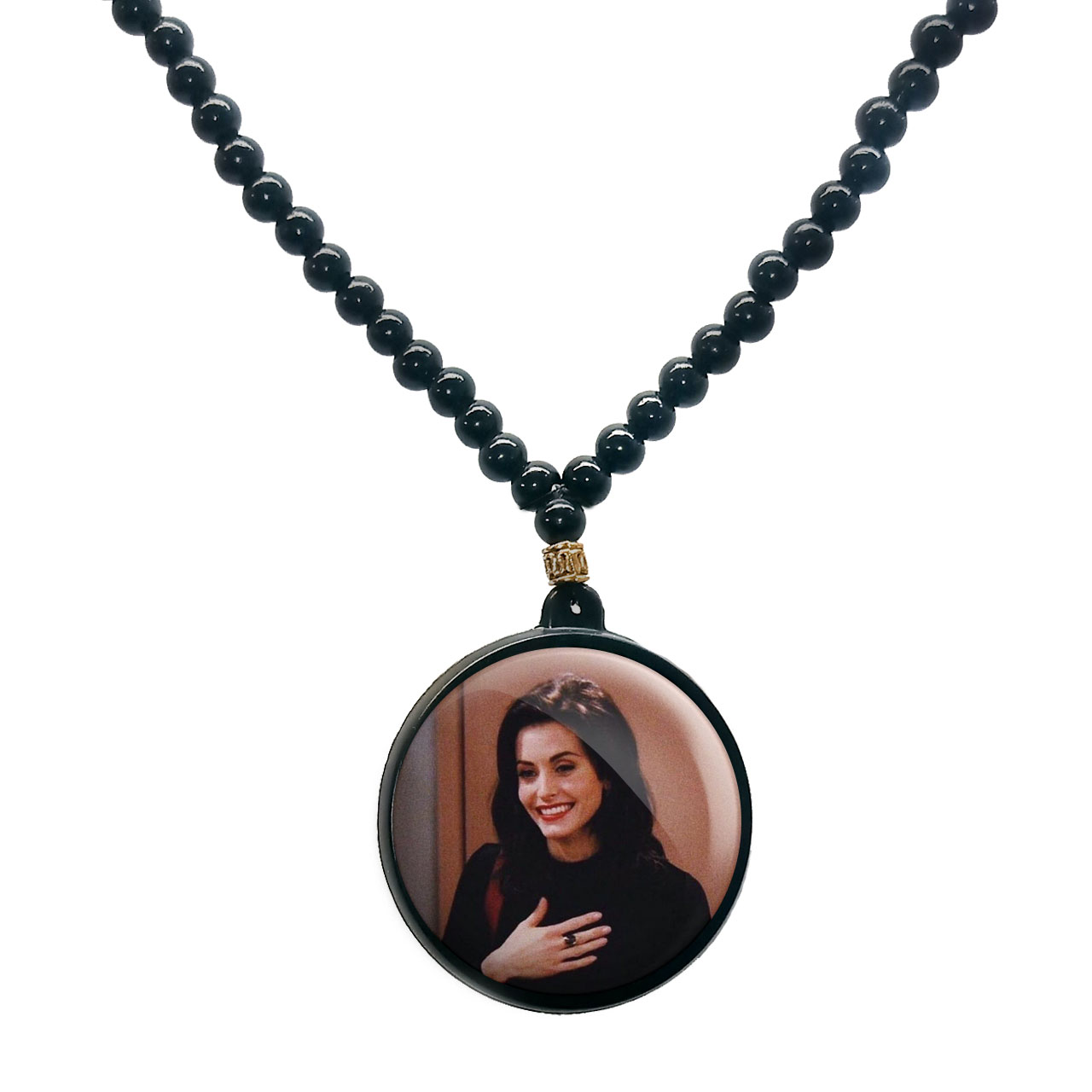 گردنبند پرمانه طرح فرندز کد pmd.18973 مدل دو طرفه