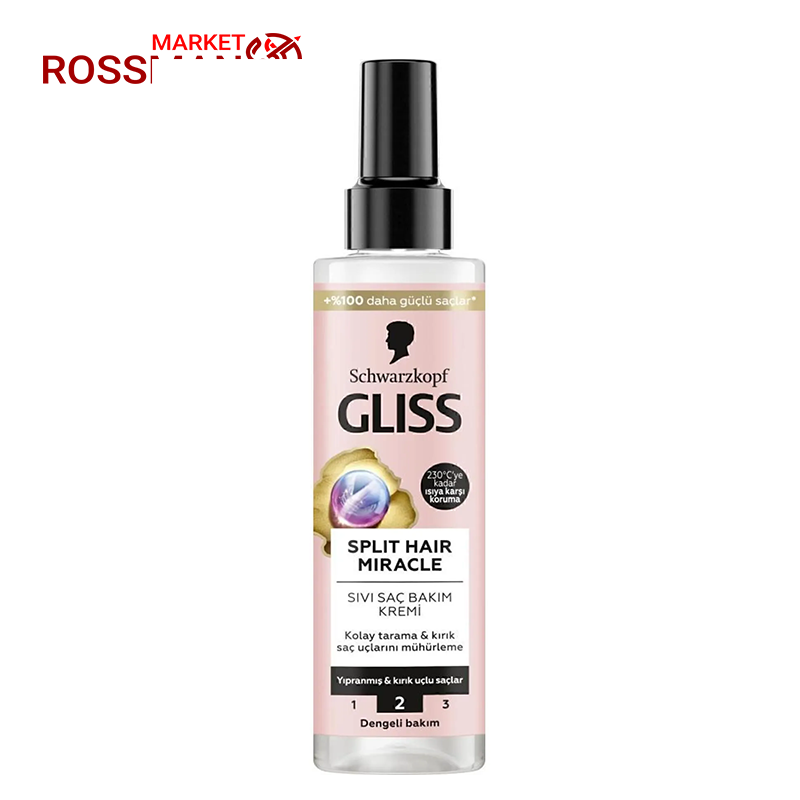 اسپری دوفاز گلیس GLISSمدلSplit Hair Miracleمناسب موهای موخوره دار200میلی
