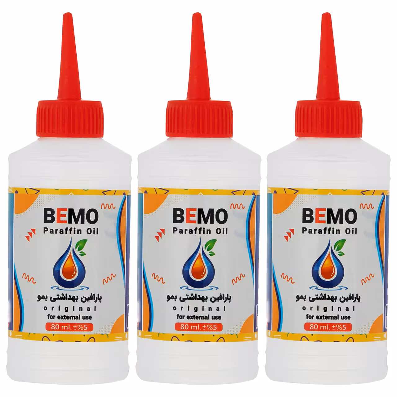 پارافین بمو مدل B100 حجم 80 میلی لیتر بسته 3 عددی