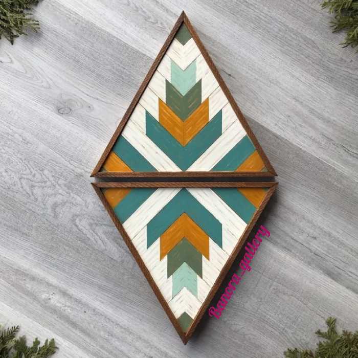 تابلو 2تکه مثلتی 