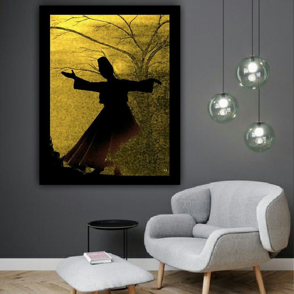 تابلو بوم طرح رقص سماع مدل TB85