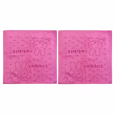 حوله آشپزخانه مدل خرگوش های عاشق سایز 30x30 سانتی متر مجموعه دو عددی