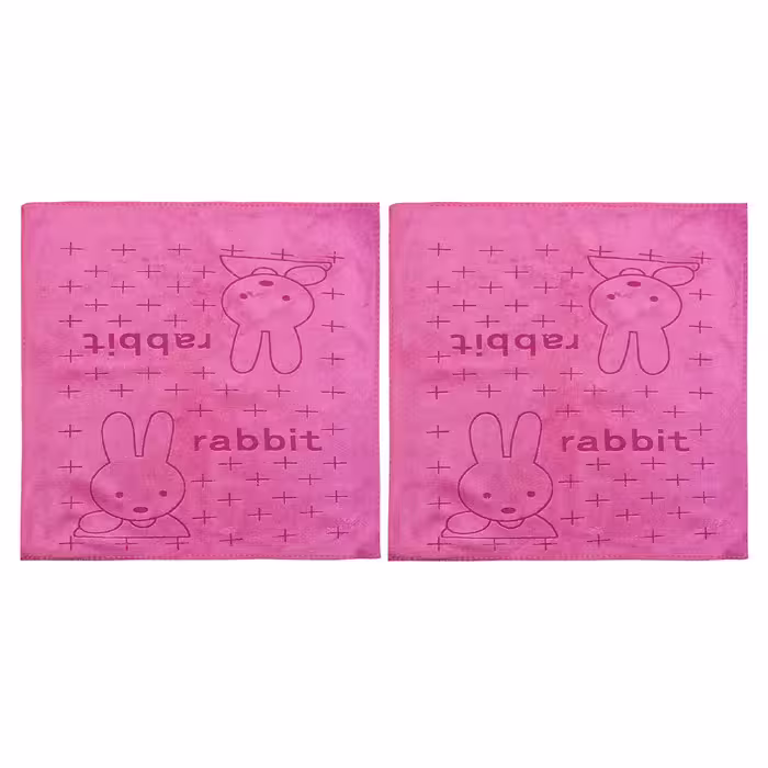 حوله آشپزخانه مدل خرگوش های عاشق سایز 30x30 سانتی متر مجموعه دو عددی