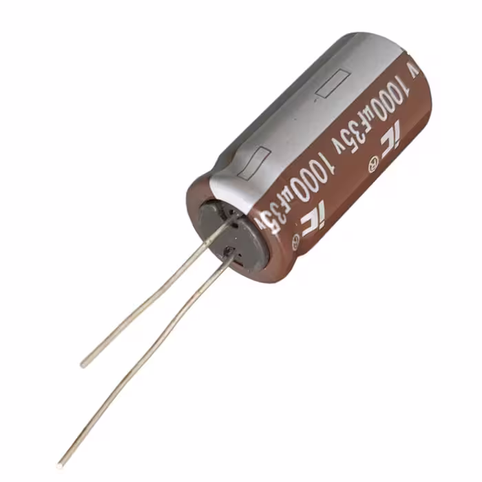 خازن الکترولیت 1000 میکروفاراد ایلینویز کاپاسیتور مدل IC-1000µF35V بسته 5 عددی 