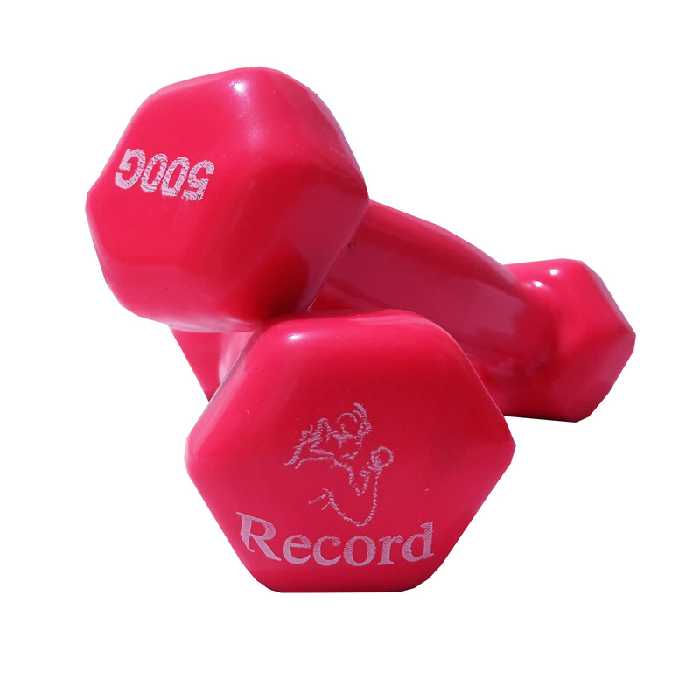 دمبل شش ضلعی 0.5 کیلوگرمی رکورد کد 2 بسته 2 عددی | چاوه