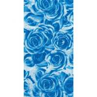 دستمال سر و گردن تابستانی طرح رز آبی