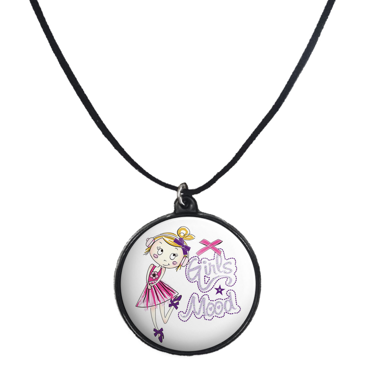 گردنبند پرمانه طرح دخترانه جذاب کد pmb.29975 مدل دو طرفه