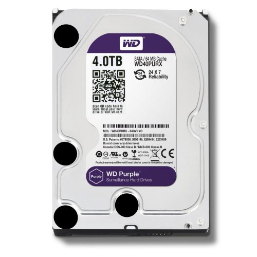 هارد 4 ترابایت بنفش WD PURPLE 4TB (آکبند-گارانتی اصلی)