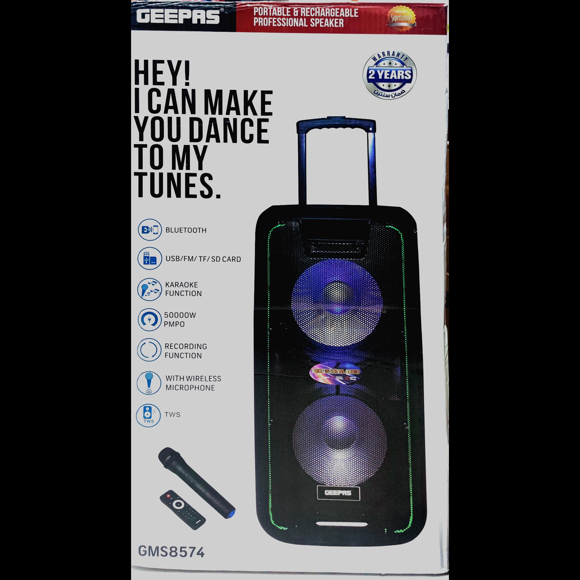 اسپیکر برند جیپاس مدل GMS 8574 ا Geepas GMS 8574 اصلی 