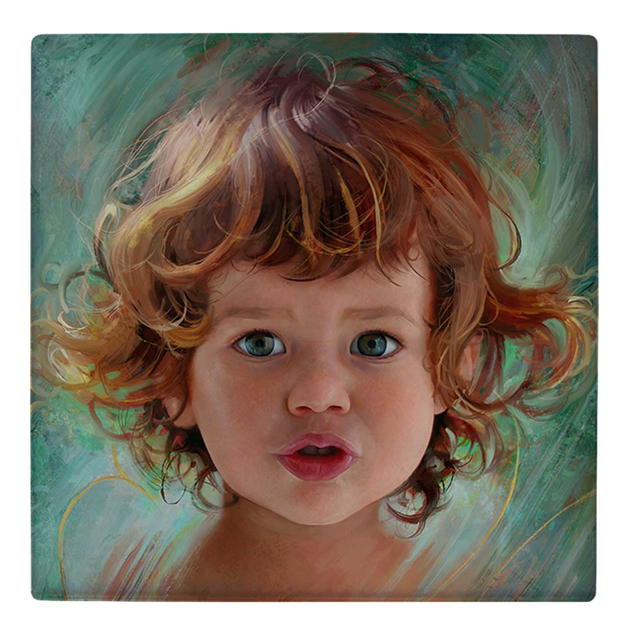  زیر لیوانی  طرح نقاشی پسر بچه کد    5122106_3894