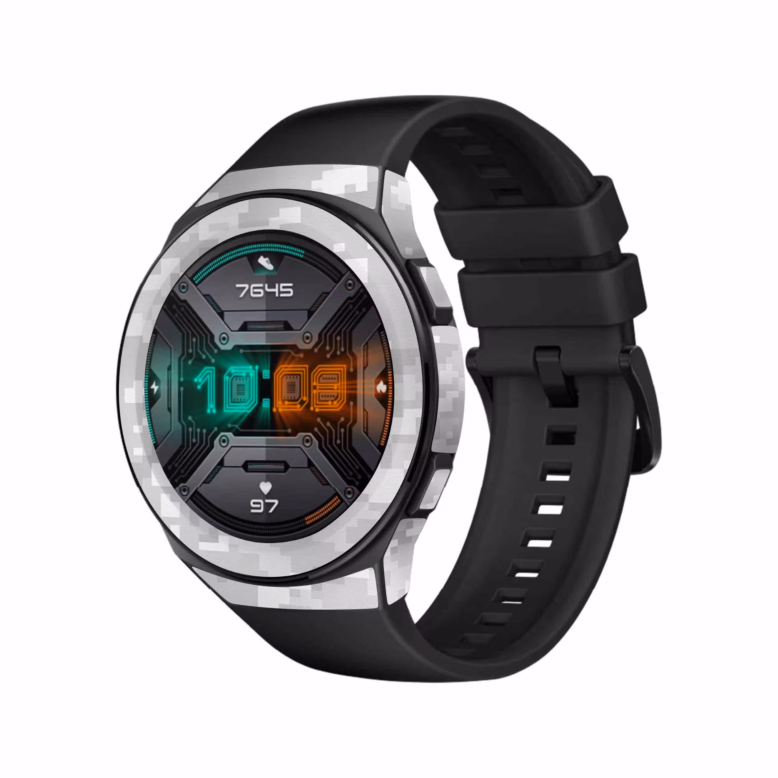 برچسب ماهوت طرح Army Winter Pixel مناسب برای ساعت هوشمند هوآوی Watch GT 2e