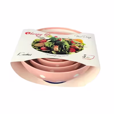 کاسه مدل خالدار مجموعه 4 عددی