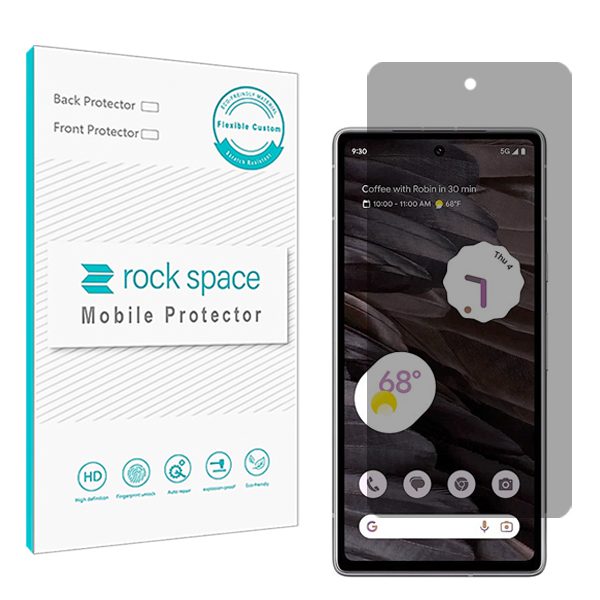 گلس گوگل Pixel 7a مدل نانو هیدروژل پرایوسی برند راک اسپیس کد S