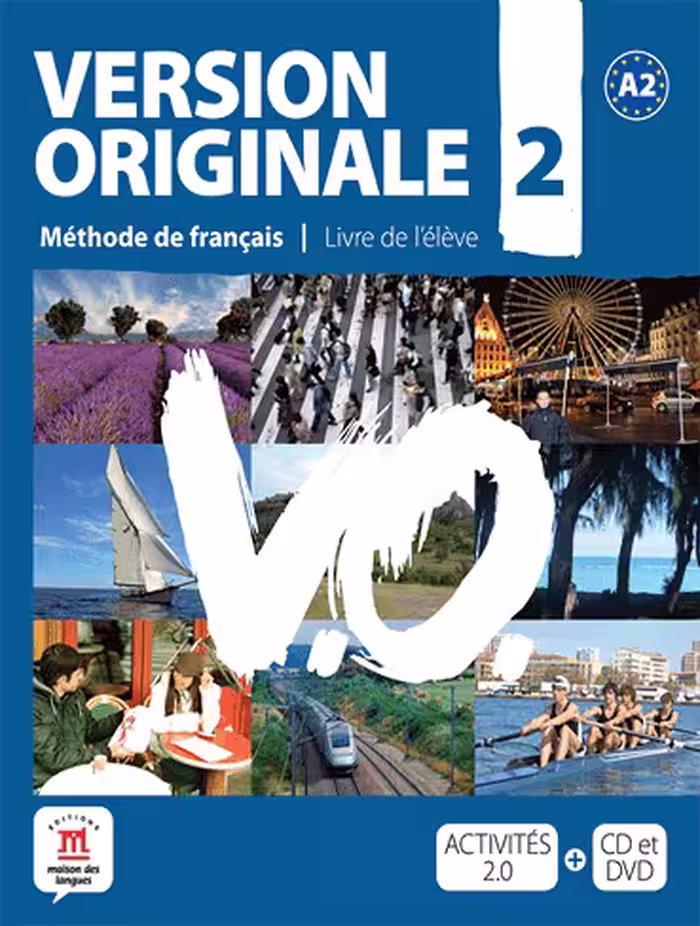 Version Originale 2 – Livre de l’élève   CD audio   DVD کتاب فرانسه (رنگی)