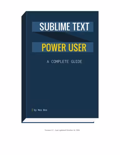 خرید و دانلود نسخه کامل کتاب Sublime Text Power User