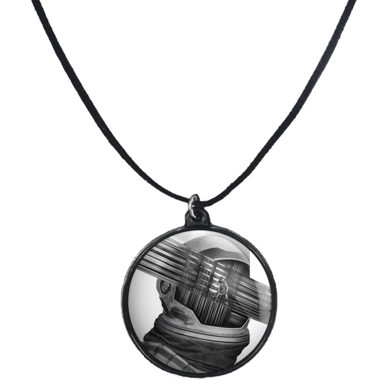 گردنبند پرمانه طرح Arrival کد pmb.22777 مدل دو طرفه