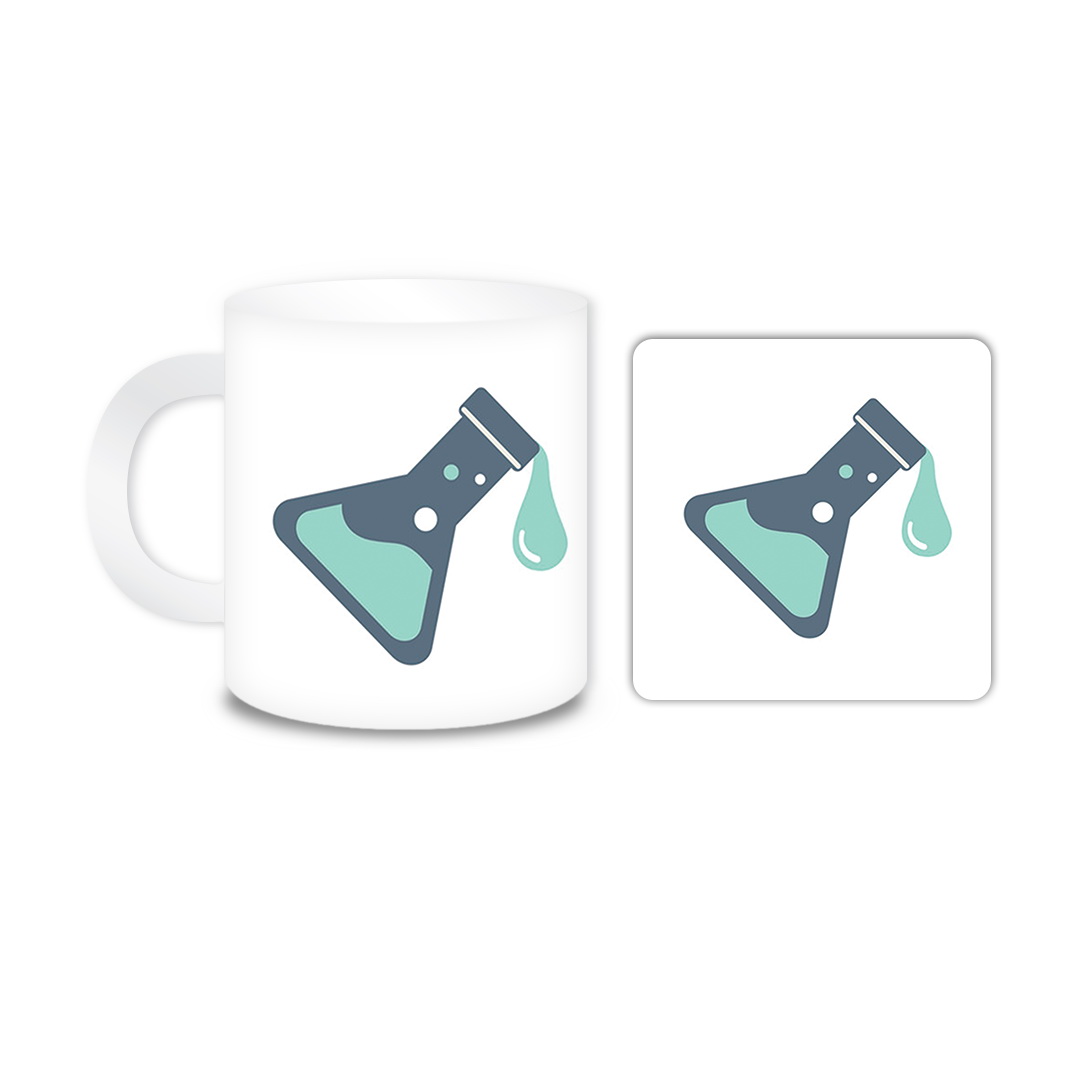 ماگ مدل آب کد 387 به همراه زیر لیوانی