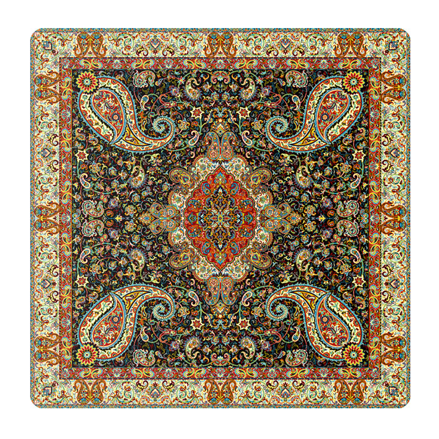 رومیزی ترمه حسینی طرح سالار کد 710