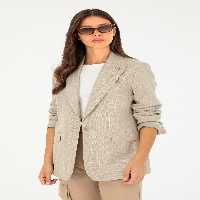 کت زنانه خاکی روشن یو اس پولو