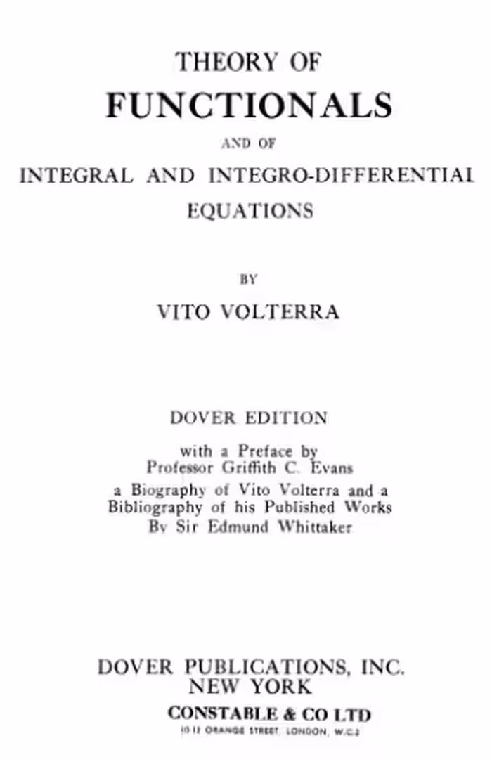 خرید و دانلود نسخه کامل کتاب Theory of functionals and of integral and integro-differential equations